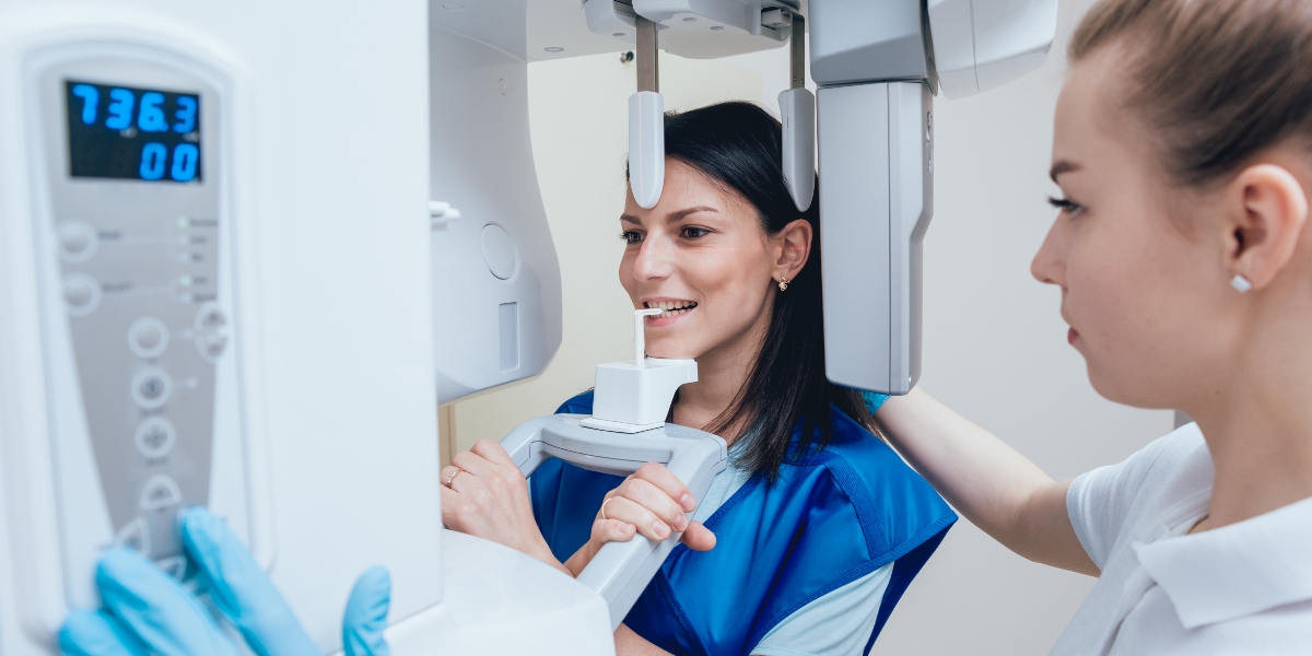 Young Brunette Dental Patient